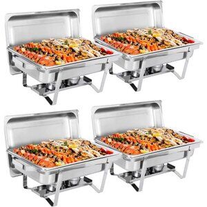 🍽️ 8QT Stainless Steel Chafing Dish – Buffet Warmer for Catering & Events ✨